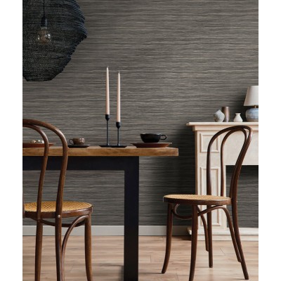 Papel de parede rafia charcoal textura PATAGONIA 36214 2