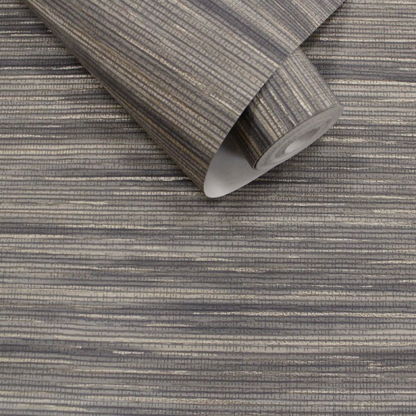 Papel de parede rafia charcoal textura PATAGONIA 36214 Papel de parede rafia charcoal textura PATAGONIA 36214