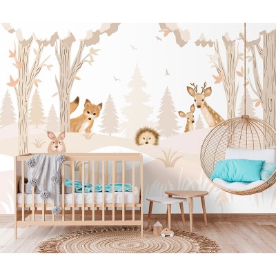 Mural infantil da Floresta dos Sonhos VCBE-069 2