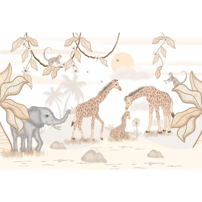 Mural Infantil Jungla de Amor VCJA-070 Mural Infantil Jungla de Amor VCJA-070