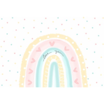 Mural Infantil Rainbow Love VCRL-071 Mural Infantil Rainbow Love VCRL-071