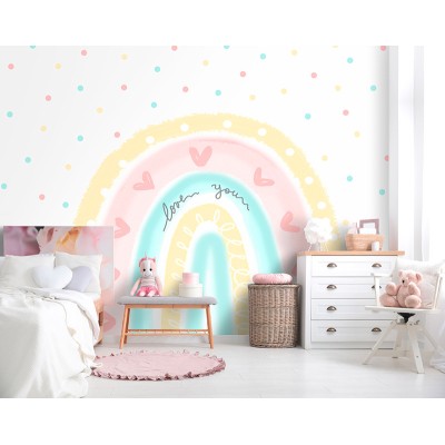 Mural Infantil Rainbow Love VCRL-071 Mural Infantil Rainbow Love VCRL-071