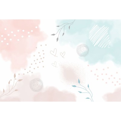 Mural Infantil Abstracto Bohémio VCAB-062 Mural Infantil Abstracto Bohémio VCAB-062