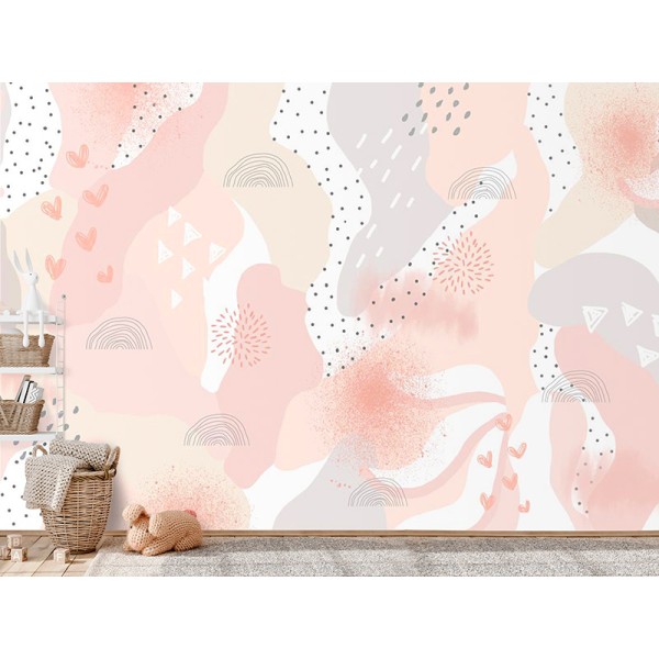 Mural Infantil Abstrato Dream VCAD-063 Mural Infantil Abstrato Dream VCAD-063