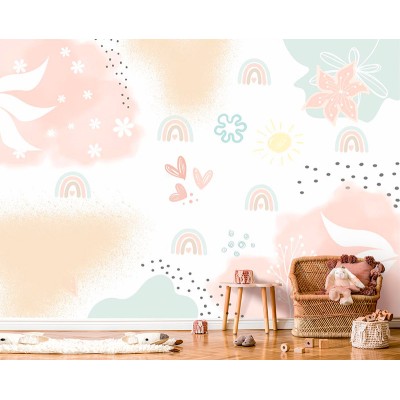 Mural Infantil Abstrato um dia ensolarado VCAS-066