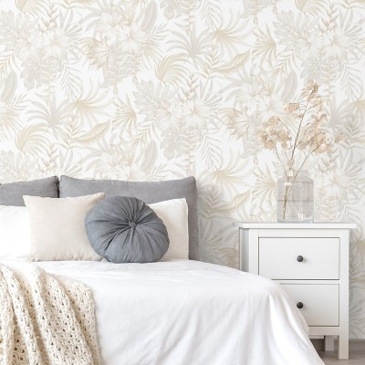 Papel de parede FLORES TROPICAIS 221 Papel de parede FLORES TROPICAIS 221