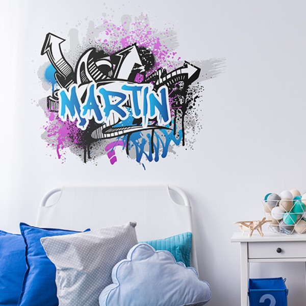 Vinil Grafite Wall GRF001A AZUL