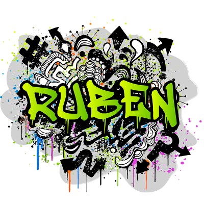 Vinil Graffiti Paret Juvenil GRF005A Verd Vinil Graffiti Paret Juvenil GRF005A Verd