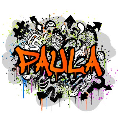 Vinilo Graffiti Pared Juvenil GRF005B Naranja Vinilo Graffiti Pared Juvenil GRF005B Naranja