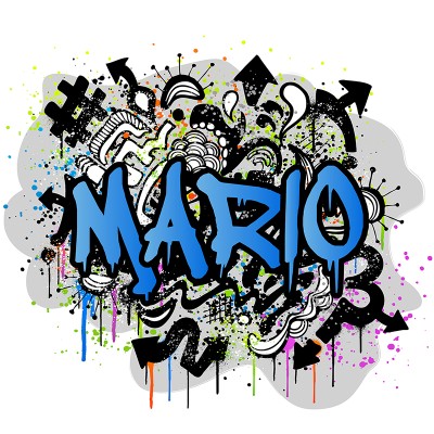 Vinil Graffiti Paret Juvenil GRF005D Blau Vinil Graffiti Paret Juvenil GRF005D Blau