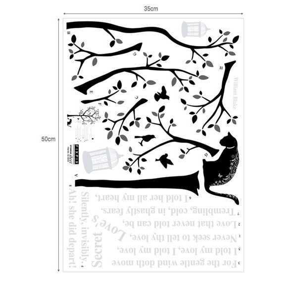 STICKER POEM & TREE DS-08220 STICKER POEM & TREE DS-08220