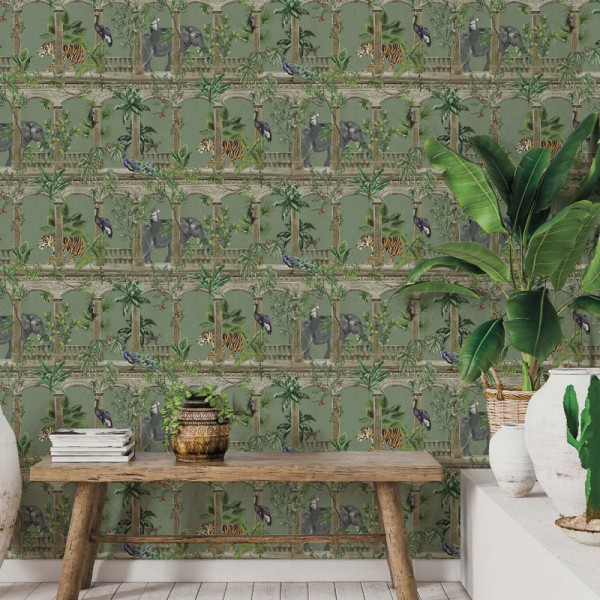 Papel de parede CASCADING GARDENS 91353