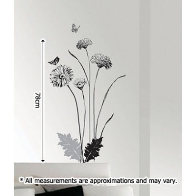 STICKER INK SKETCHED FLOWER DS-08228