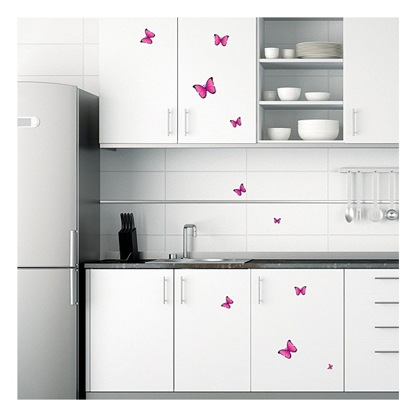 STICKER PINK BUTTERFLIES DS-08244