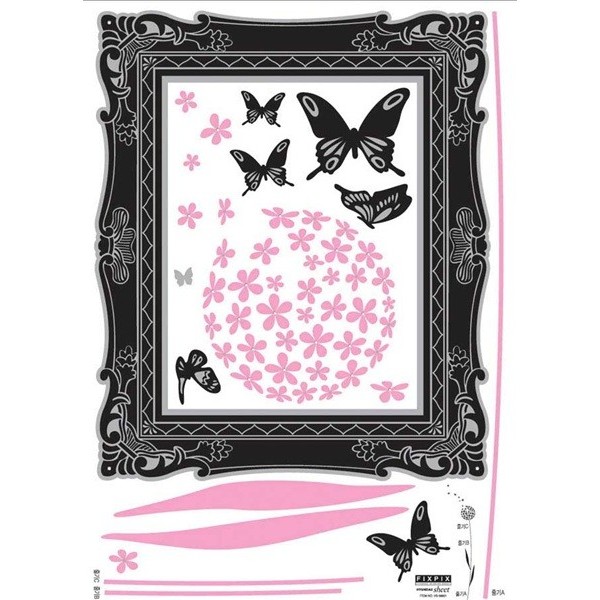 STICKER PINK FLOWER DV-08601
