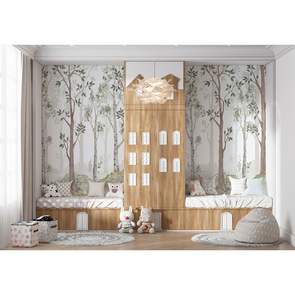 Mural Infantil Arboleda ANIM511 Mural Infantil Arboleda ANIM511