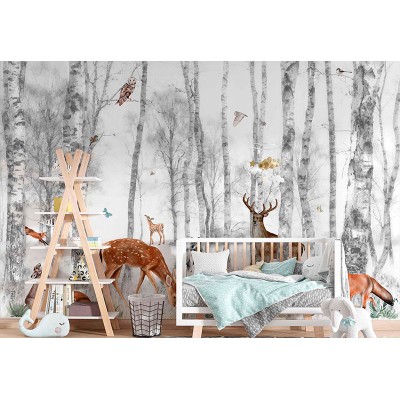 Mural Infantil Reunión en el Bosque ANIM512 2