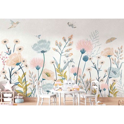 Mural Infantil Jardmim de Flores ANIM515 2