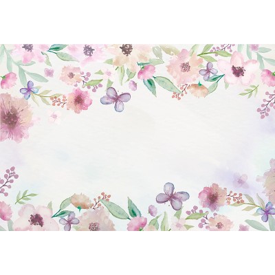 Mural Infantil Flores Alegres ANIM517 Mural Infantil Flores Alegres ANIM517