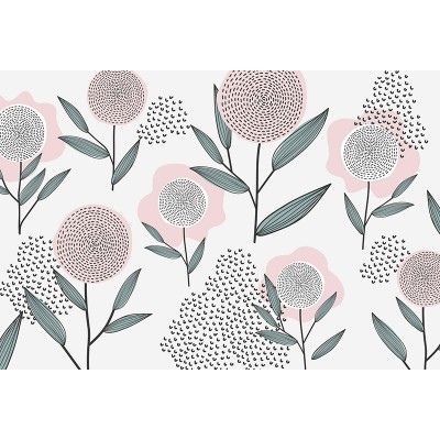 Mural Infantil Flores Grandes ANIM518 Mural Infantil Flores Grandes ANIM518