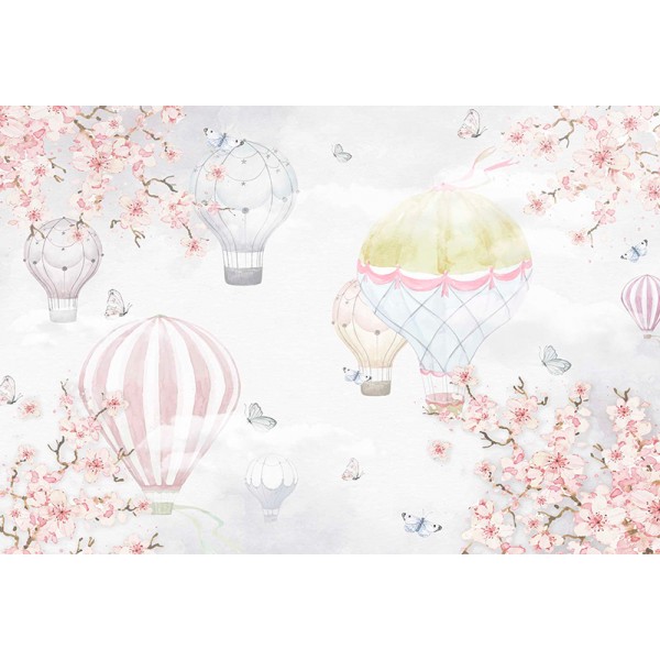 Mural Infantil Globos y Flores ANIM520