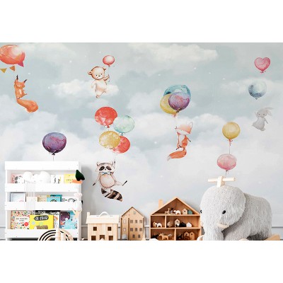 Mural Infantil Animales Flotando ANIM527