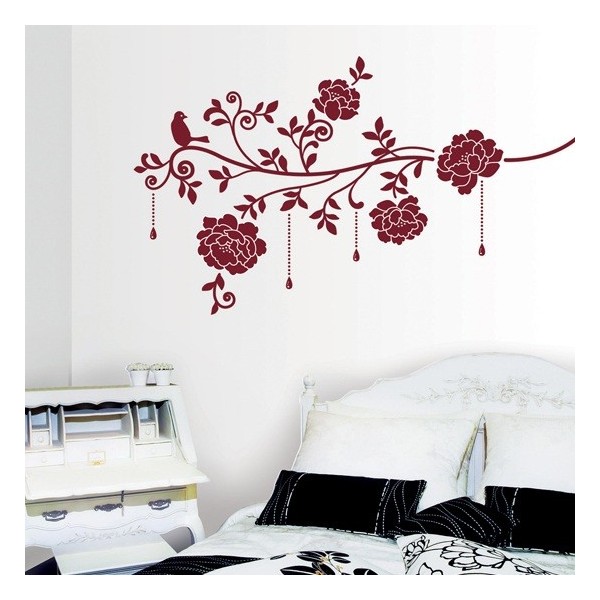 STICKER WINE COLOUR ROSES DV-08610