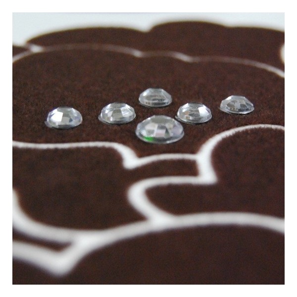 STICKER DARK BROWN ROSES DV-08612