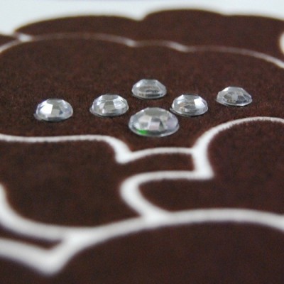 STICKER DARK BROWN ROSES DV-08612
