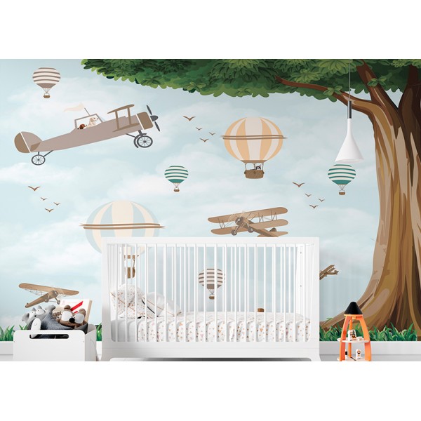 Mural Infantil Cães Voadores ANIM533