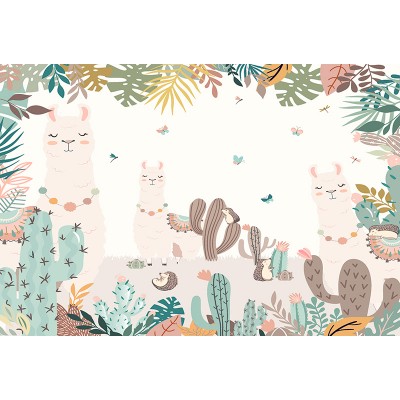 Mural Infantil Alpacas ANIM535 Mural Infantil Alpacas ANIM535