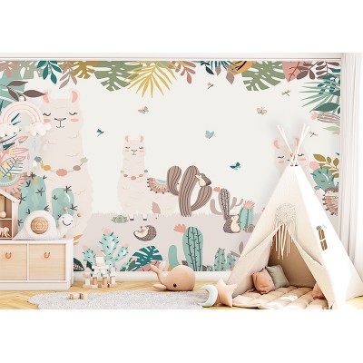 Mural Infantil Alpacas ANIM535 Mural Infantil Alpacas ANIM535