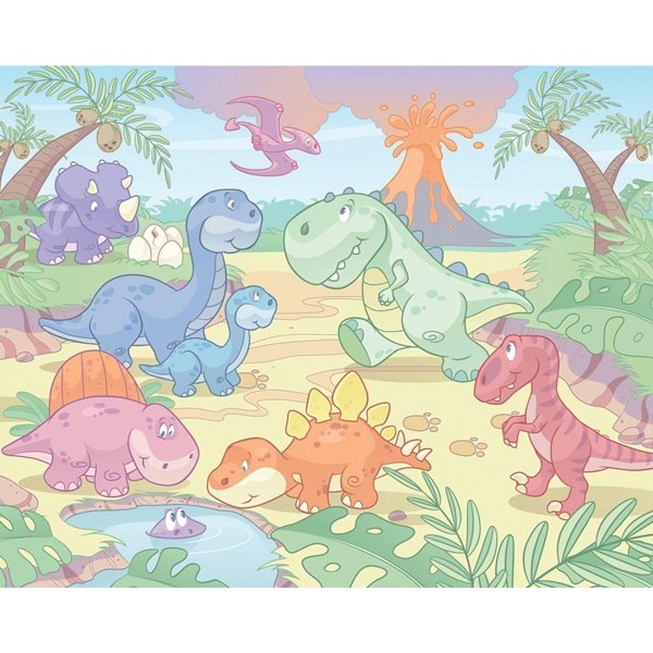 Fotomural Infantil BABY DINO WORLD