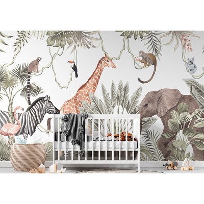 Mural Infantil Jungla Aventura ANIM539