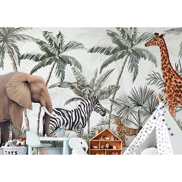 Mural Infantil Jungla Avispada ANIM541 Mural Infantil Jungla Avispada ANIM541