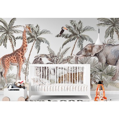 Mural Infantil Selva Serena ANIM543 Mural Infantil Selva Serena ANIM543