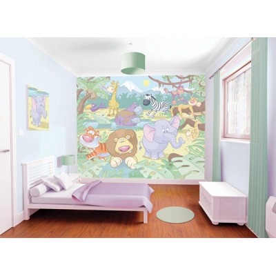 Fotomural Infantil BABY JUNGLE SAFARI 2