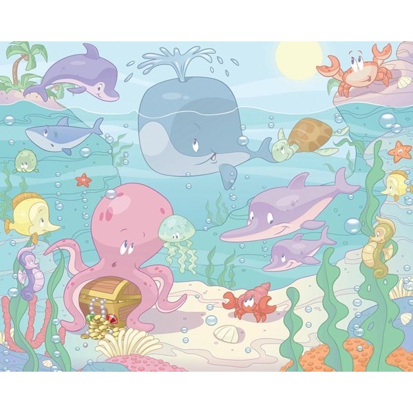 Fotomural Infantil BABY UNDER THE SEA