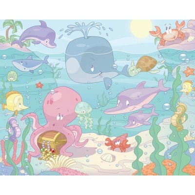 Fotomural Infantil BABY UNDER THE SEA Fotomural Infantil BABY UNDER THE SEA