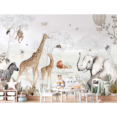 Mural Infantil Selva Ideal ANIM551 2