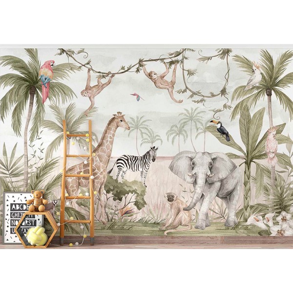 Mural Infantil Selva Tropical ANIM552