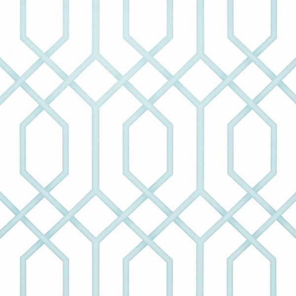 Paper pintat geomètric turquesa