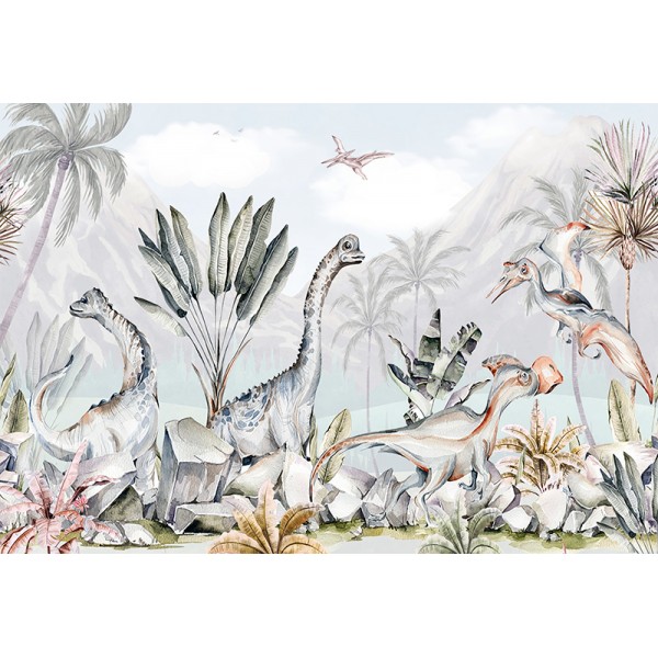 Mural Infantil Mundo dos Dinossauros ANIM565