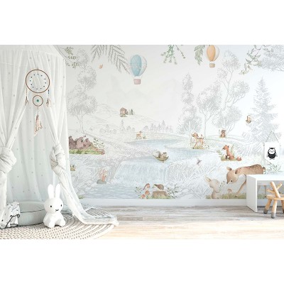 Mural Infantil Animals al Riu ANIM568 2