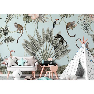 Mural Infantil Monos Saltarines ANIM569 2