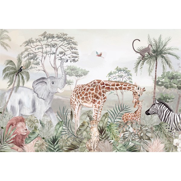 Mural Infantil Jungla Amistosa ANIM574