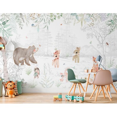Mural Infantil Bosque da Diversão ANIM575 2