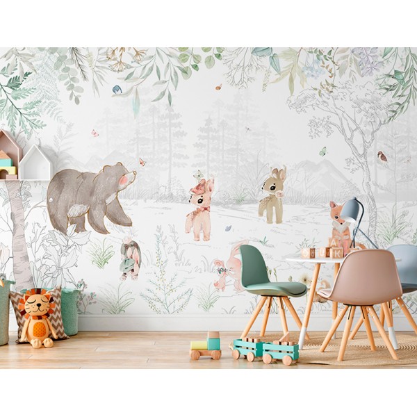 Mural Infantil Bosque da Diversão ANIM575