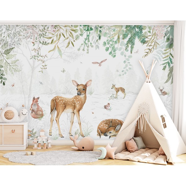 Mural Infantil Bosque dos Sonhos ANIM577