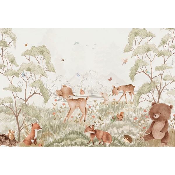 Mural Infantil O Bosque de Bambi ANIM586